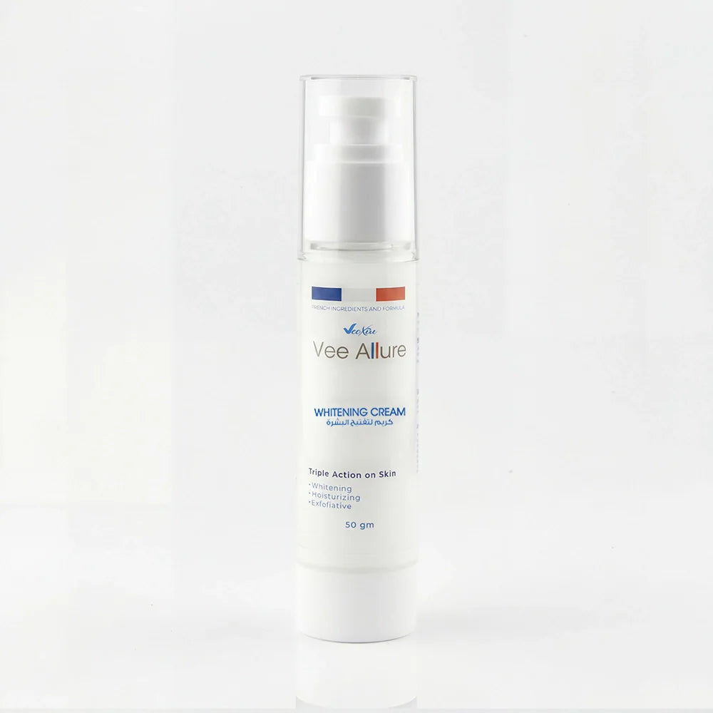 Vee Allure Whitening Cream for face and body brightening with natural extracts and antioxidants