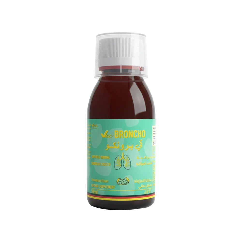 Vee Bronchoo natural cough syrup for kids and adults with thyme, ivy, and licorice extracts