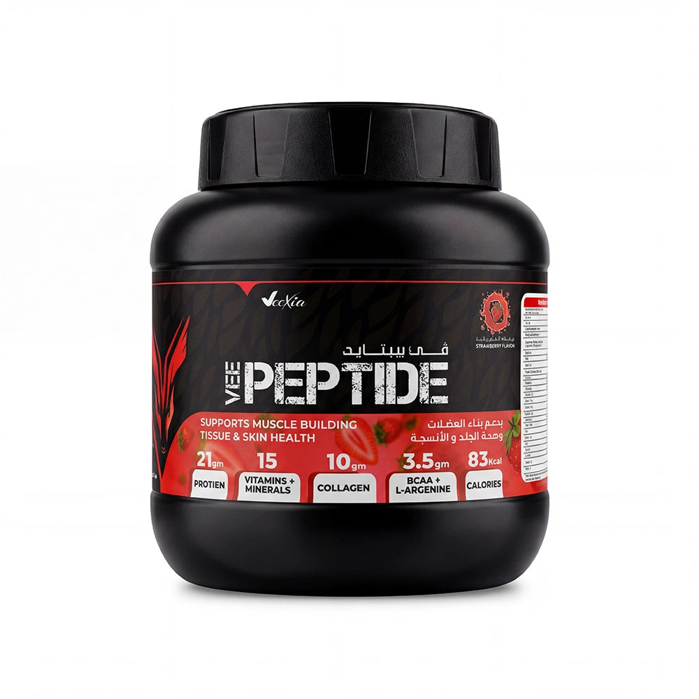Vee Peptide whey protein Concentrate Powder , High-Quality Protein Support , Vanilla, chocolate and strawberry flavor buy 1 get 1 free