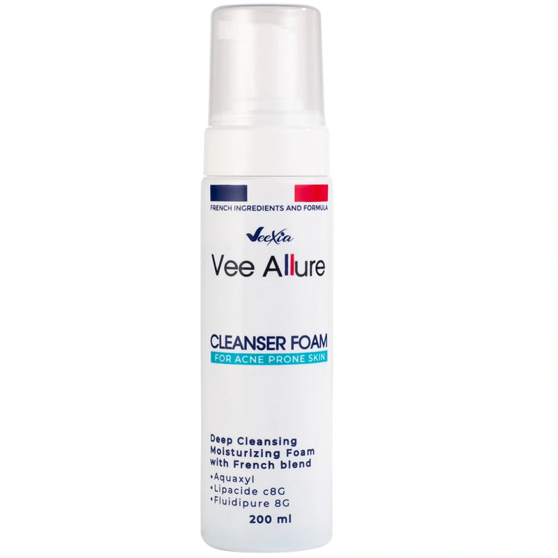 Vee Allure Foam Cleanser , Gentle Face Wash for Oily & acne prone skin