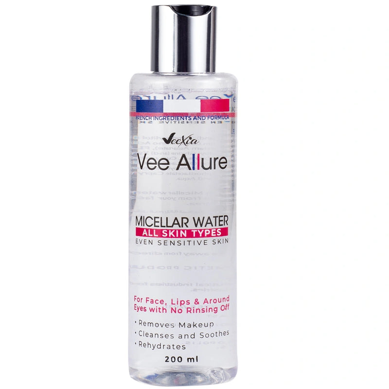 Vee Allure Micellar Water , Gentle Makeup Remover & Cleanser for face & eye