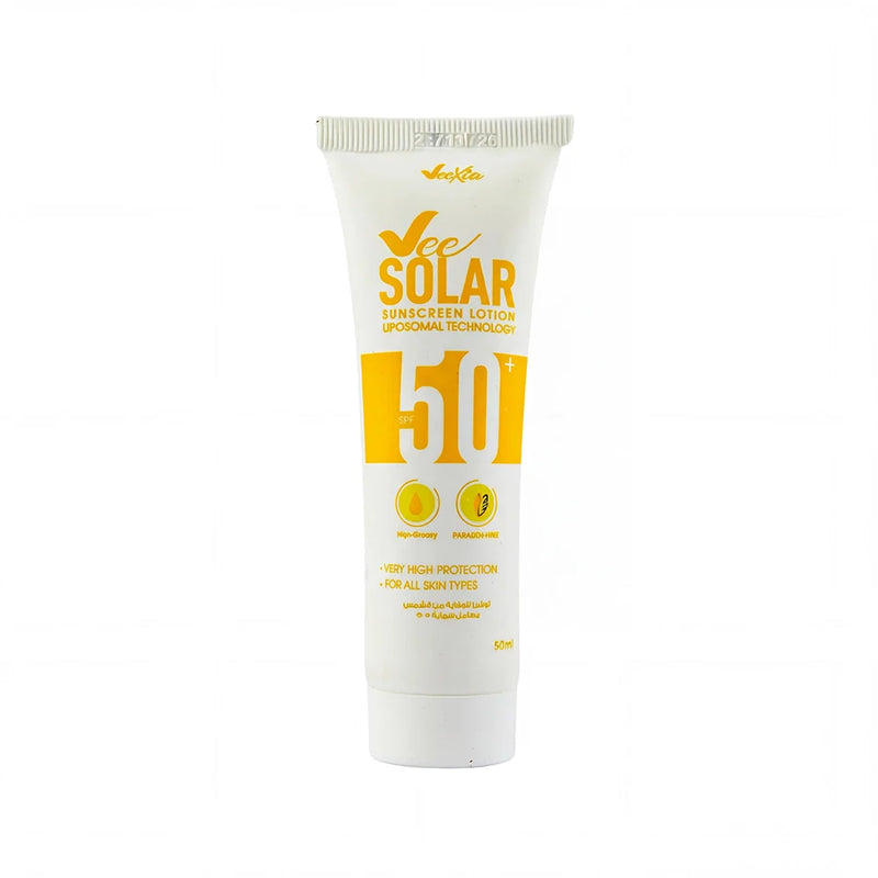 في سولار صن سكرين لوشن SPF 50+ بتكنولوجيا الليبوسوم لحماية وترطيب جميع أنواع البشرة