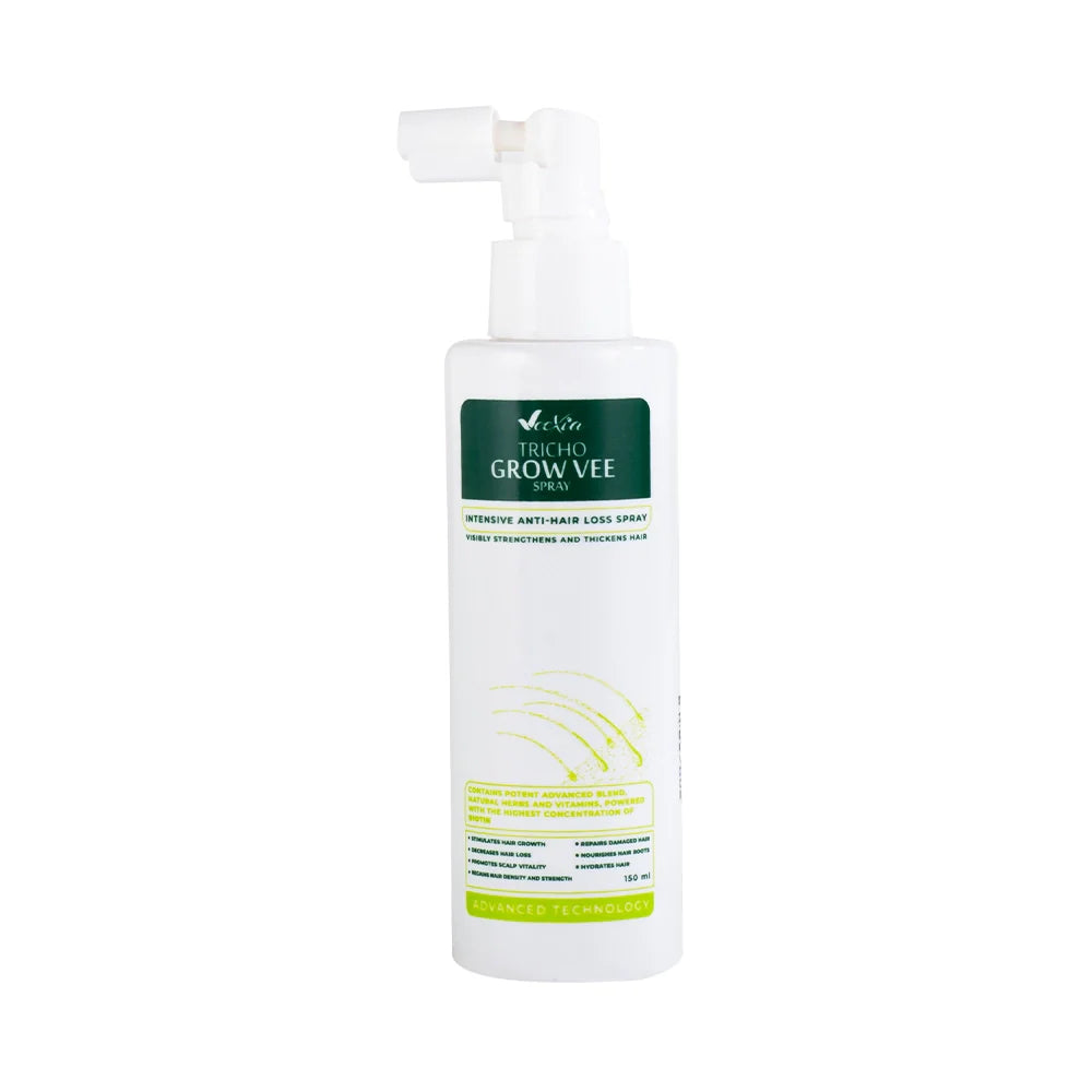 Tricho Grow Vee anti hair loss spray for stronger, fuller hair with natural ingredients and caffeine