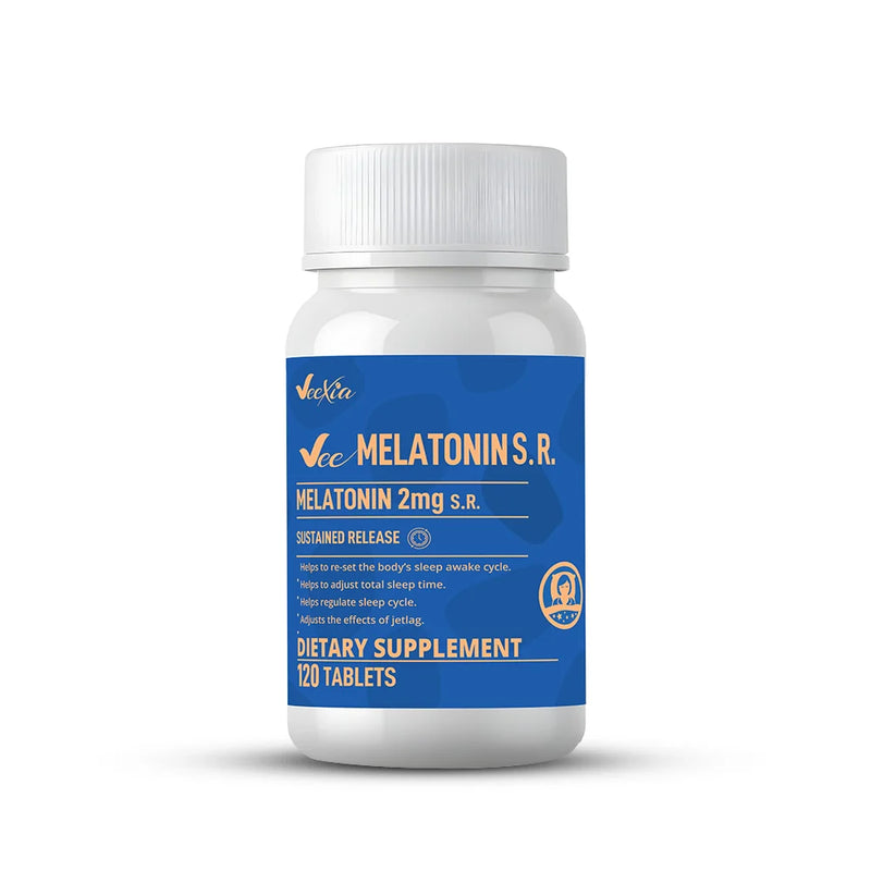 Vee Melatonin SR 2 mg ,Sustained Release Melatonin S.R Tablet for All-Night Sleep