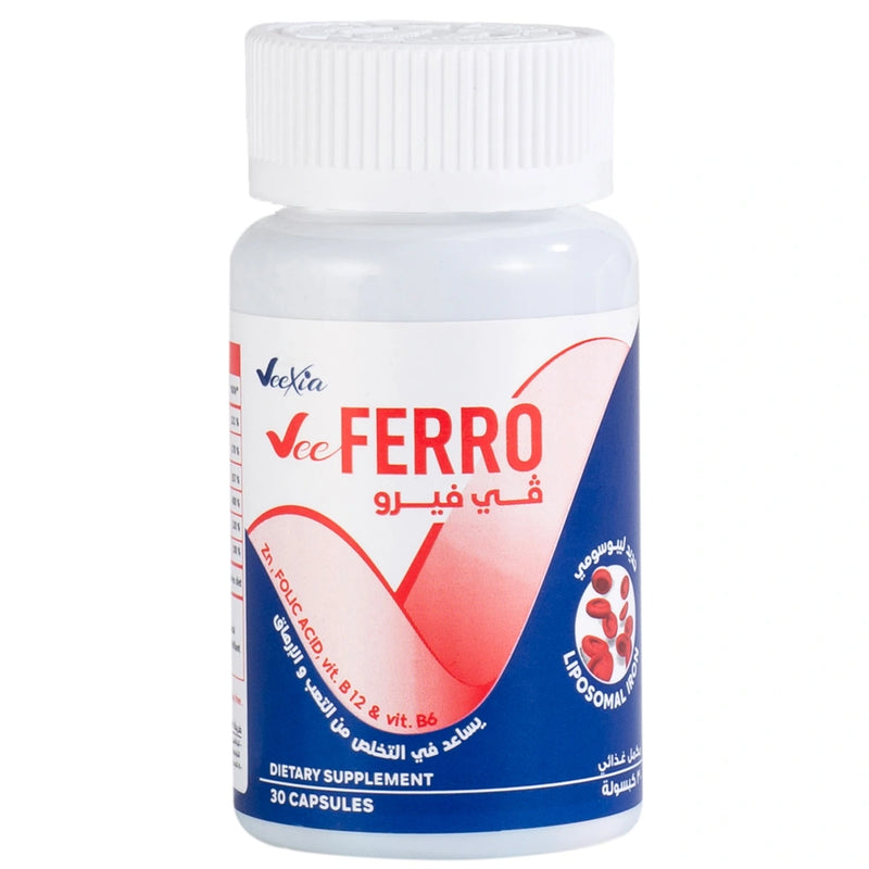 Vee Ferro liposomal Iron Supplement Capsules for anemia